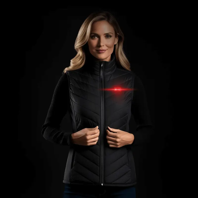 Veste chauffante REGEM pour hommes et femmes avec zones de chauffage réglables, idéale sous une veste personnelle
